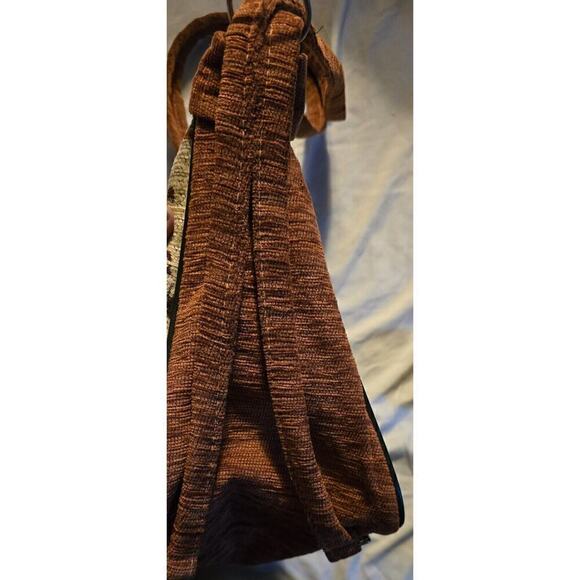 Unique Kapteks Canvas Handbag Camel Zipper Handle Purse - Picture 5 of 12